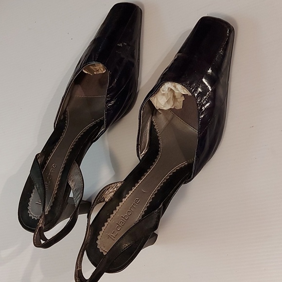 Liz Claiborne Eel Skin Slingbacks - Picture 4 of 10
